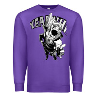 Purple present mic screaming Premium Sweatshirt - lanVoArt