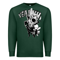 Sports Green present mic screaming Premium Sweatshirt - lanVoArt