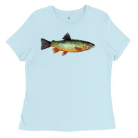 Baby Blue Greenback Cutthroat Trout Fish Ladies Tee - RanaPortraitStore