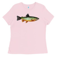 Bubblegum Pink Greenback Cutthroat Trout Fish Ladies Tee - RanaPortraitStore