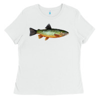 White Greenback Cutthroat Trout Fish Ladies Tee - RanaPortraitStore