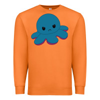 Carrot angry blue moody reversible octopus Premium Sweatshirt - lanVoArt