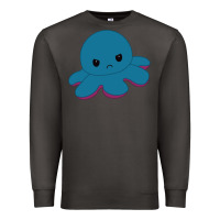 Smoke angry blue moody reversible octopus Premium Sweatshirt - lanVoArt