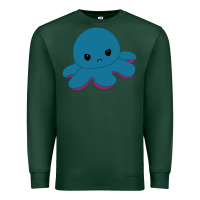 Sports Green angry blue moody reversible octopus Premium Sweatshirt - lanVoArt