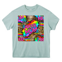 Arona Pride LGBTQ+ Proud Mom With Leoapard Patterns Heavy Core Tee - BundleAndBundleShop