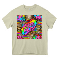 Mossy Pride LGBTQ+ Proud Mom With Leoapard Patterns Heavy Core Tee - BundleAndBundleShop