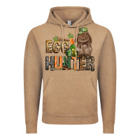 Vintage Coffee Egg hunter with rabbit Easter Day Vintage Hoodie - HowdyJamesFarm