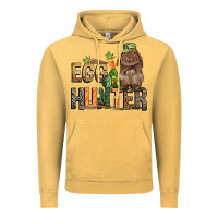 Vintage Mustard Egg hunter with rabbit Easter Day Vintage Hoodie - HowdyJamesFarm