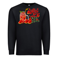 Black hot mom summer watermelon Premium Sweatshirt - RacoonDesign