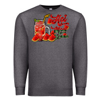 Charcoal Heather hot mom summer watermelon Premium Sweatshirt - RacoonDesign