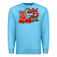 Ocean Blue hot mom summer watermelon Premium Sweatshirt - RacoonDesign