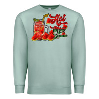 Seafoam hot mom summer watermelon Premium Sweatshirt - RacoonDesign