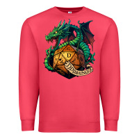 Cardinal dragon and a d20 Premium Sweatshirt - lanVoArt