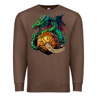 Chestnut dragon and a d20 Premium Sweatshirt - lanVoArt