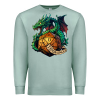 Seafoam dragon and a d20 Premium Sweatshirt - lanVoArt