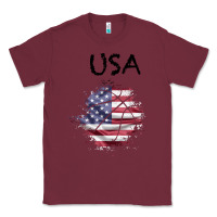 Burgundy USA Classic Tee - Bettercallsaul