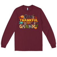 Burgundy one thankful grammy Long Sleeve Tee - CowGirlArtShop