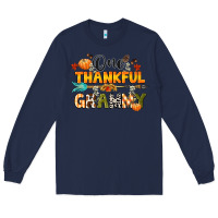 Navy one thankful grammy Long Sleeve Tee - CowGirlArtShop