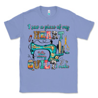Colony Blue i sew a piece of my heart into every quilt i make Classic Tee - RanaPortraitStore