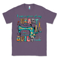 Lavender i sew a piece of my heart into every quilt i make Classic Tee - RanaPortraitStore