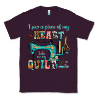 Plum i sew a piece of my heart into every quilt i make Classic Tee - RanaPortraitStore