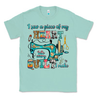 Seafoam i sew a piece of my heart into every quilt i make Classic Tee - RanaPortraitStore