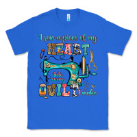 True Royal i sew a piece of my heart into every quilt i make Classic Tee - RanaPortraitStore