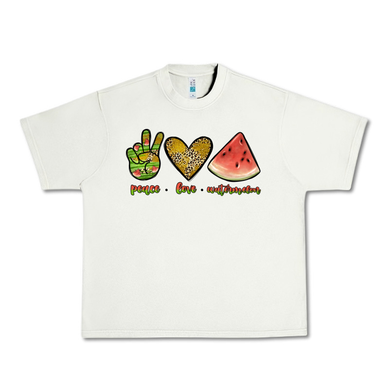 Peace Love Watermelon Urban Heavy Tee by JahusDesignShop | Teevron