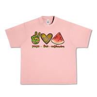 Salmon peace love watermelon Urban Heavy Tee - JahusDesignShop