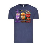 Vintage Denim hallothanksmas coffee cups Vintage Tee - texasbilliewilder