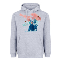 Heather Grey risk of rain 2 Heavyweight Hoodie - lanVoArt