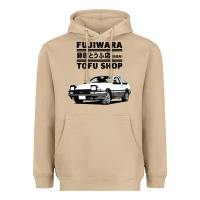 Mushroom initial d fujiwara tofu shop ae86 manga Heavyweight Hoodie - lanVoArt