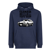 Navy initial d fujiwara tofu shop ae86 manga Heavyweight Hoodie - lanVoArt