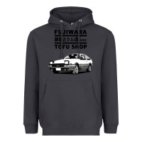 Smoke initial d fujiwara tofu shop ae86 manga Heavyweight Hoodie - lanVoArt