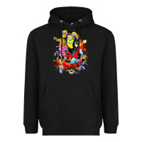 Black invincible and friend hero art Heavyweight Hoodie - lanVoArt
