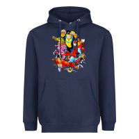 Navy invincible and friend hero art Heavyweight Hoodie - lanVoArt