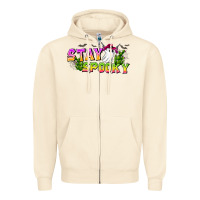 Sandshell Stay Spooky Zipper Hoodie - CowhideDigitalArt