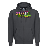 Smoke Stay Spooky Zipper Hoodie - CowhideDigitalArt
