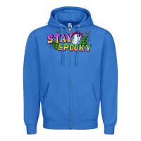 True Royal Stay Spooky Zipper Hoodie - CowhideDigitalArt
