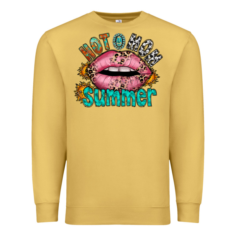 Hot Mom Summer Premium Sweatshirt by RacoonDesign | Teevron