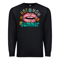 Black hot mom summer Premium Sweatshirt - RacoonDesign