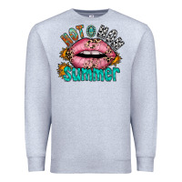 Heather Grey hot mom summer Premium Sweatshirt - RacoonDesign