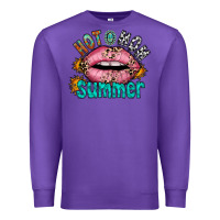 Purple hot mom summer Premium Sweatshirt - RacoonDesign