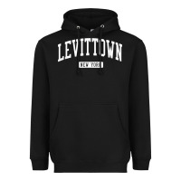 Black levittown new york ny vintage athletic sports design t shirt Heavyweight Hoodie - lanVoArt