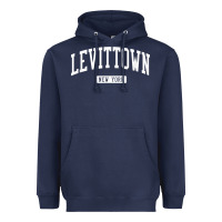 Navy levittown new york ny vintage athletic sports design t shirt Heavyweight Hoodie - lanVoArt