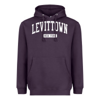 Plum levittown new york ny vintage athletic sports design t shirt Heavyweight Hoodie - lanVoArt