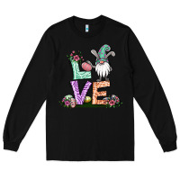 Black easter gnome easter bunny gnome Long Sleeve Tee - Jasminsmagicworld