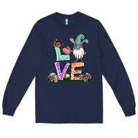 Navy easter gnome easter bunny gnome Long Sleeve Tee - Jasminsmagicworld