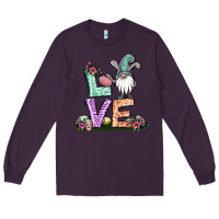 Plum easter gnome easter bunny gnome Long Sleeve Tee - Jasminsmagicworld
