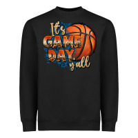 Black it's game day y'all basketball Heavyweight Sweatshirt - FaDigitalArtStudio